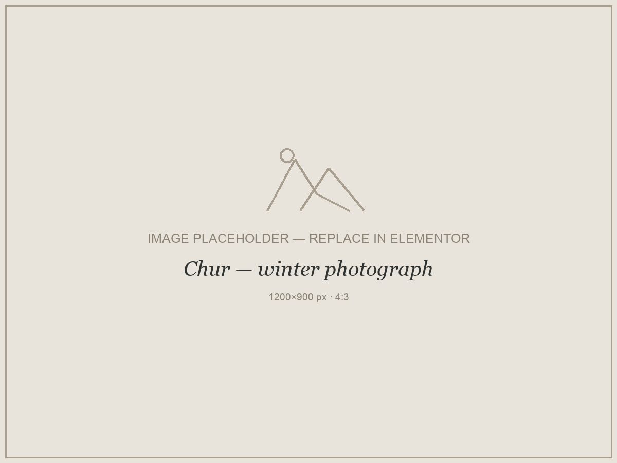 Placeholder — Chur, winter photograph. Replace with your own photograph.